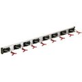 Crawford Products 36Rail Wall Rack8Hook, MN 36360-6